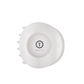 Coconut White Large Flat Circle Hair Clip