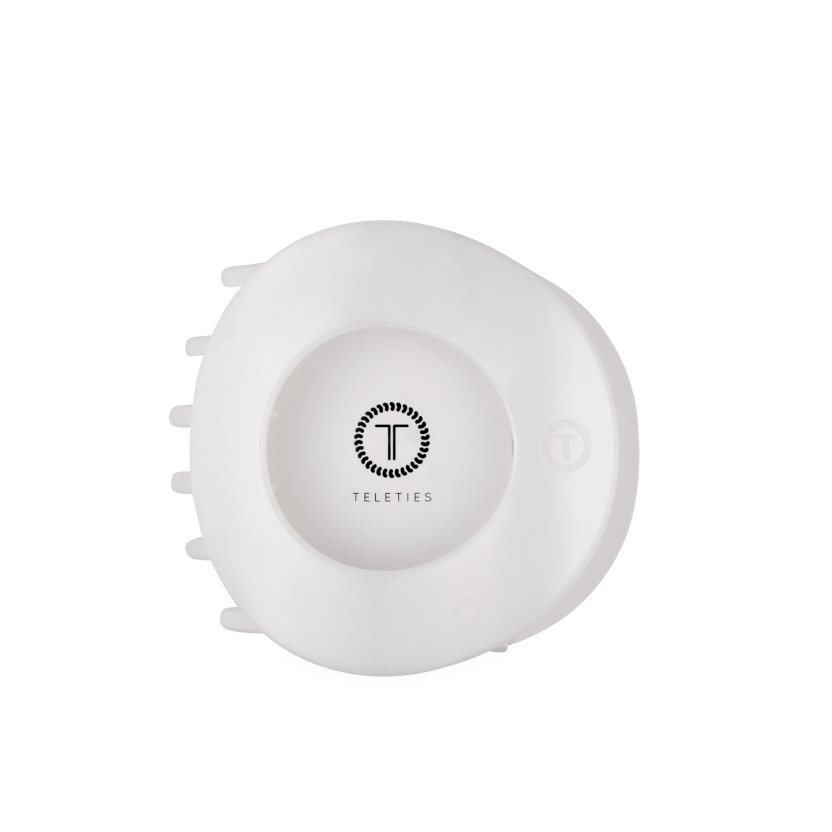 Coconut White Large Flat Circle Hair Clip
