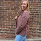 Ashley Button Down Coat in Ditsy Floral