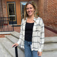 River Plaid Button Up in Sea Salt