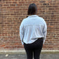 All Day Knit Denim Cropped Jacket in Washed Indigo