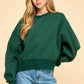 Green Dropped Shoulder Sweatshirt