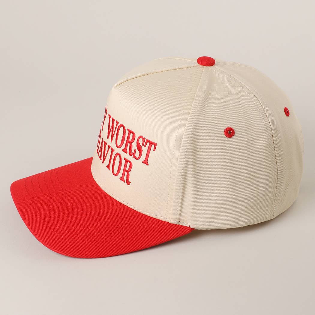 ON MY WORST BEHAVIOR Trucker Hat