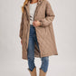 Norah Quilted Puffer Jacket in Mushroom