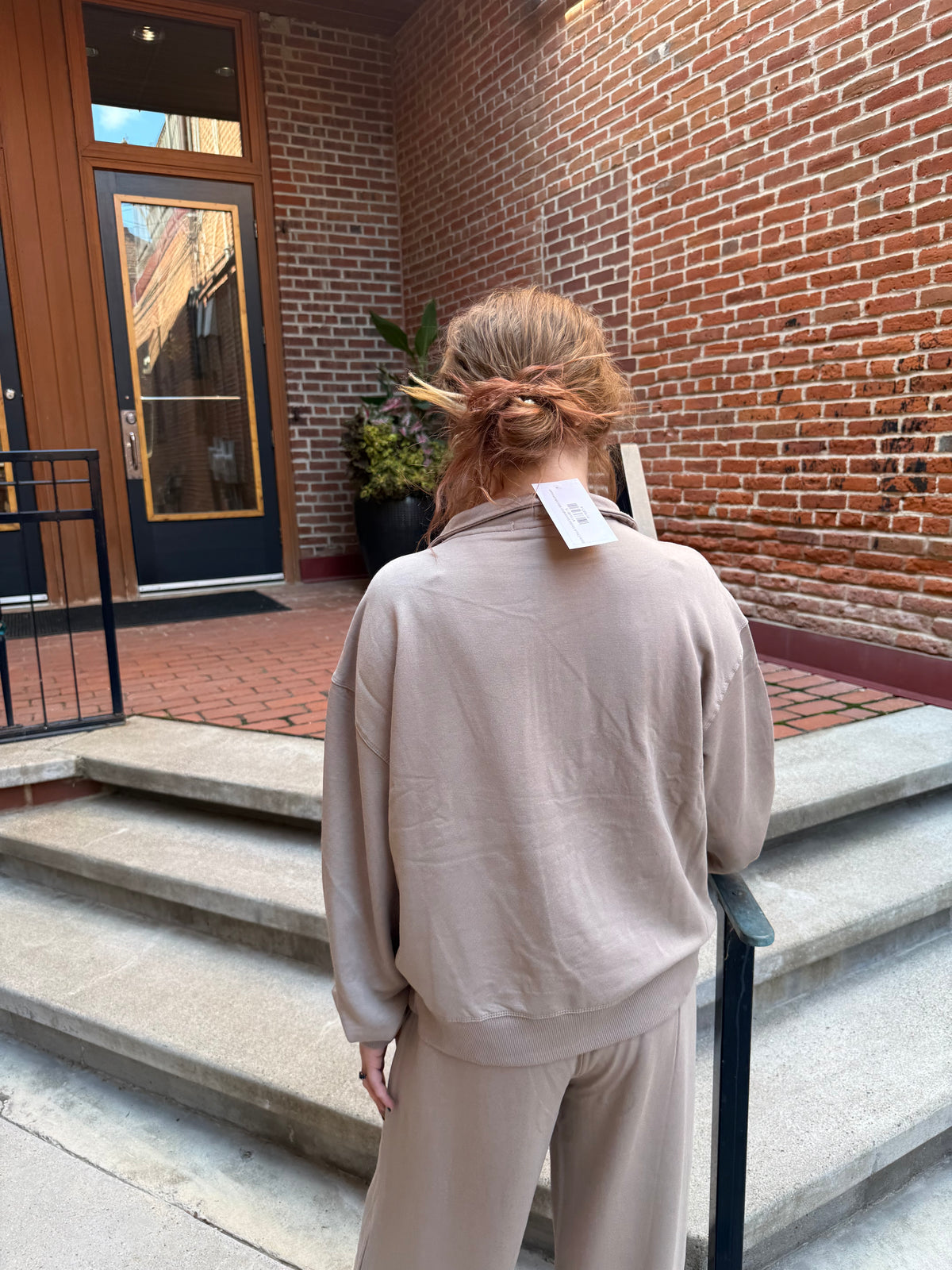 Gate Check Modal Sweatshirt Wild Mushroom