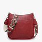 Chloe Crossbody with Guitar Strap in Merlot