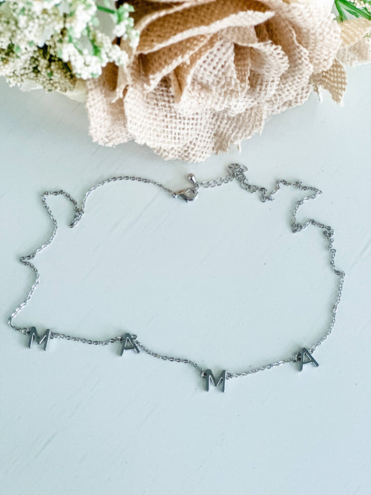 Mama Necklace in Silver