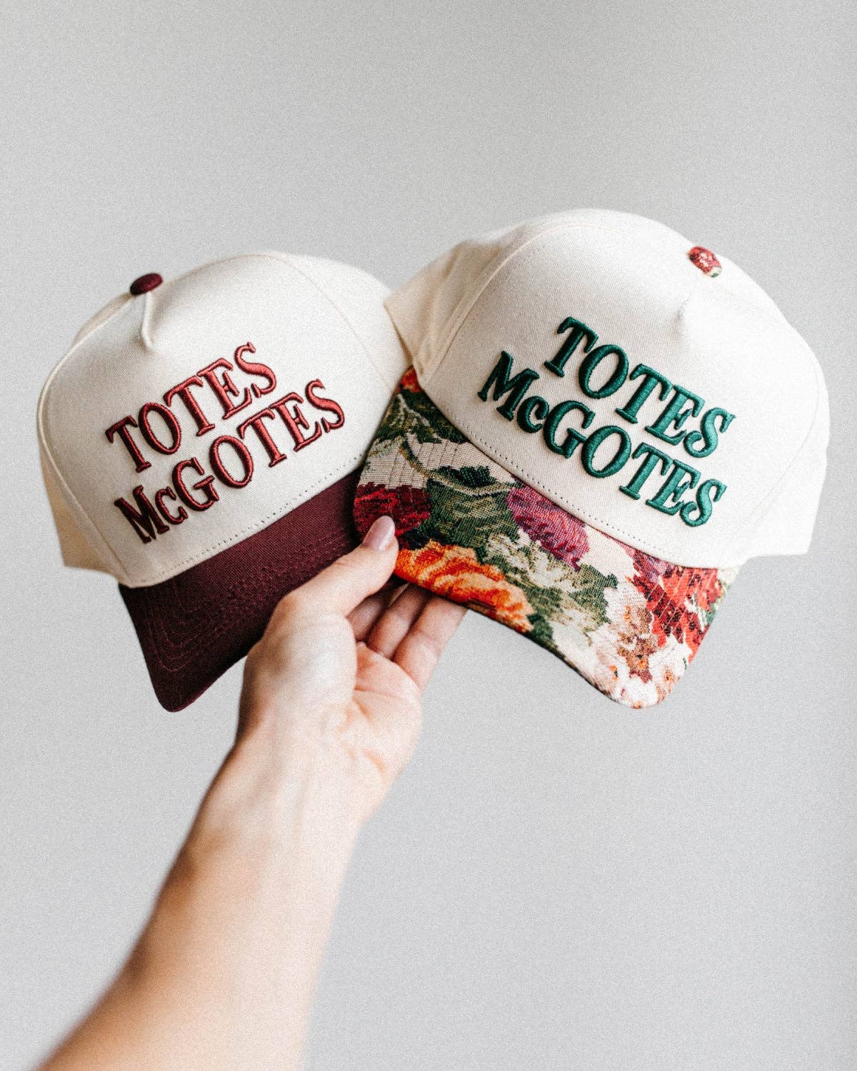 Totes McGotes Floral Embroidered Trucker Hat