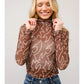 Paige Boots Stitch Throughout Mesh Mock Neck Fitted Top