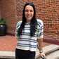 Prado Striped Sweater in Lake Blue