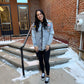 Lucy Washed Snap Up Rodeo Denim Jacket