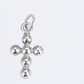 Minimalist Cross Charm Pendant in Silver