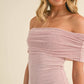 Taren Foldover Mini Ivory Dress with Lining