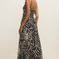 Charisma Tova Palm Midi Dress