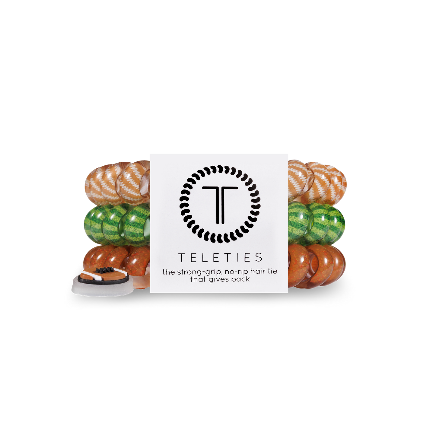 Large  Football Hair Ties Spiral Hair Coils