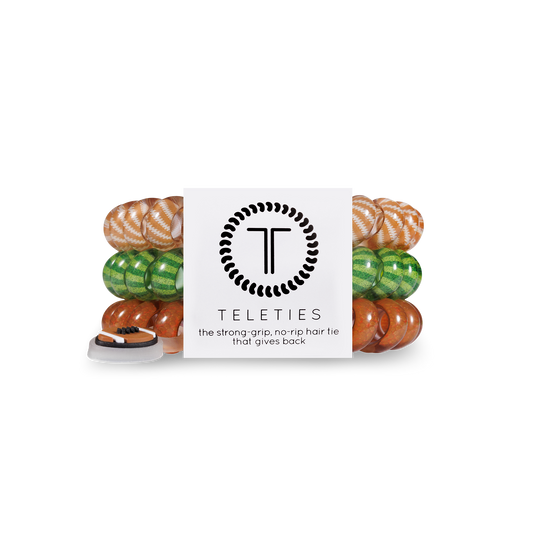 Large  Football Hair Ties Spiral Hair Coils