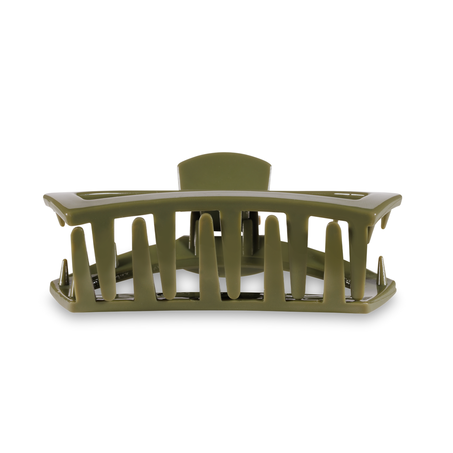 Large Olive Open Hair Clip