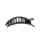Flat Round Hair Clip | Medium | Jet Black Quilted