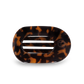 Small Tortoise Round Flat Hair Clip
