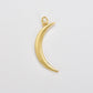 Crescent Moon Micro Pave in Gold
