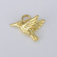 18K Gold Hummingbird Charm