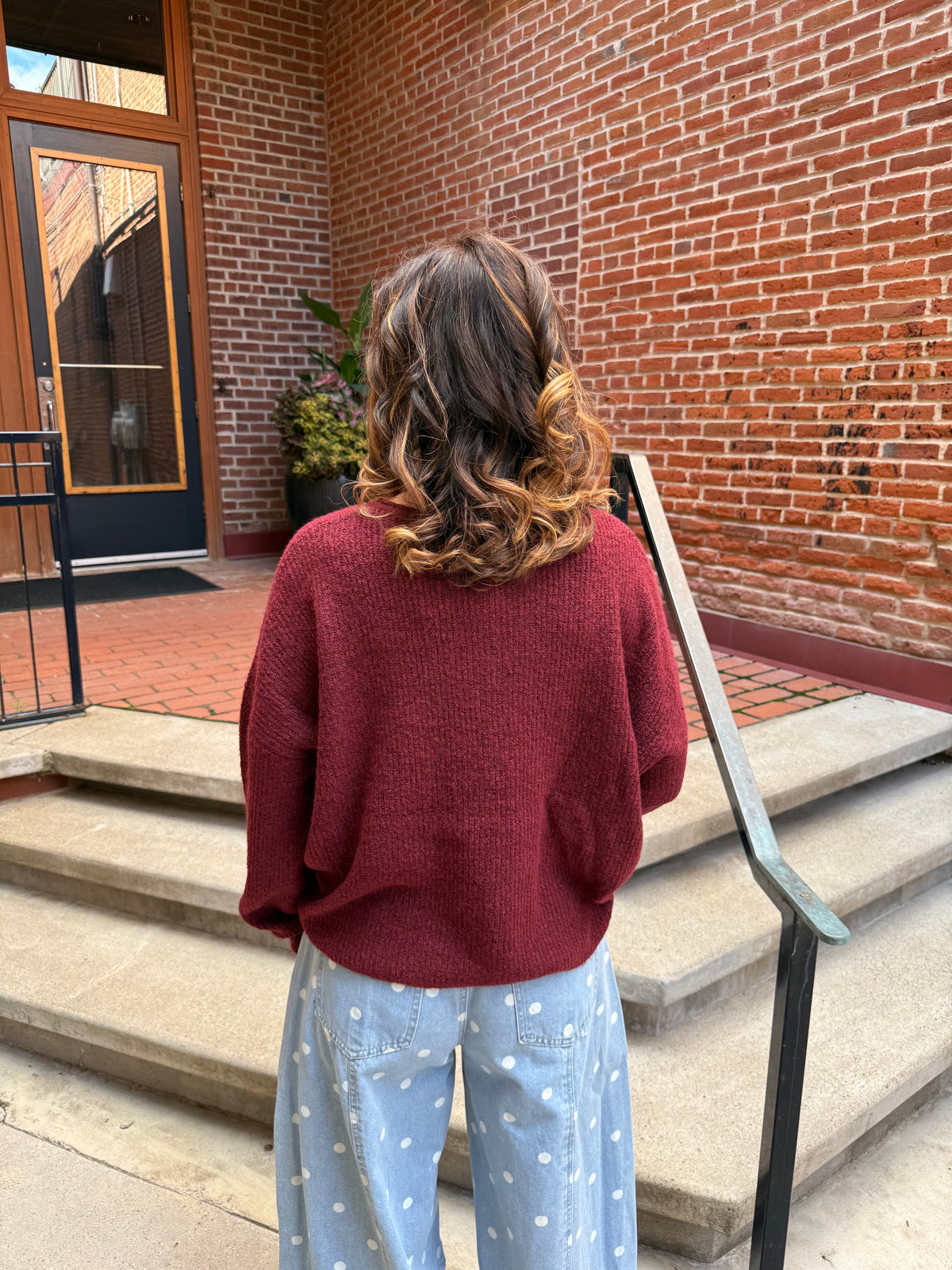 Carrie Cardigan in Burgundy