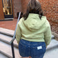 Drea Half-Zip Hoodie in Sage