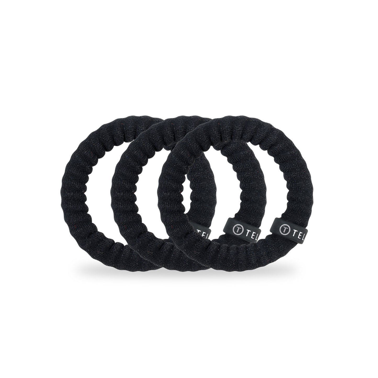 Small Black Nylon Hair Ties