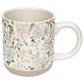 Floral Stoneware Coffee Mug