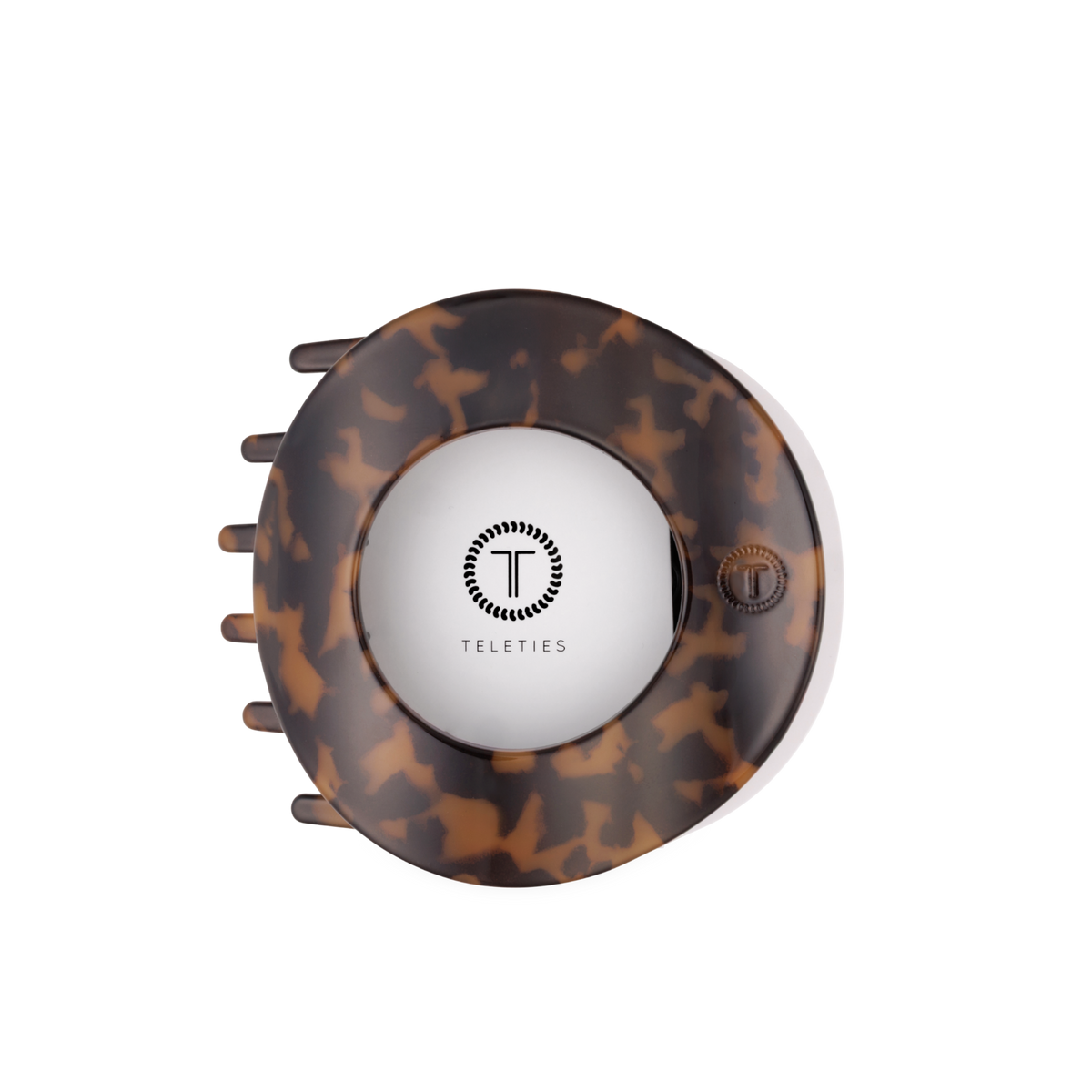 Flat Circle Hair Clip Large Tortoise