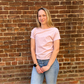 Torrie Modern Slub Tee in Lilac Gray