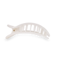 Small Coconut White Round Flat Hair Clip