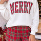 Red Checkered Plaid Merry Christmas Shorts Set