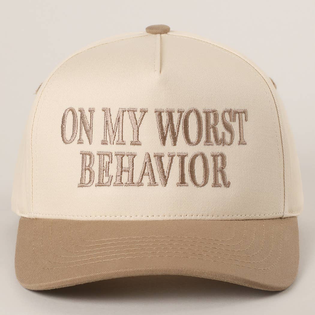 ON MY WORST BEHAVIOR Trucker Hat