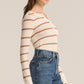 Scarlett Rib Henley in Sea Salt