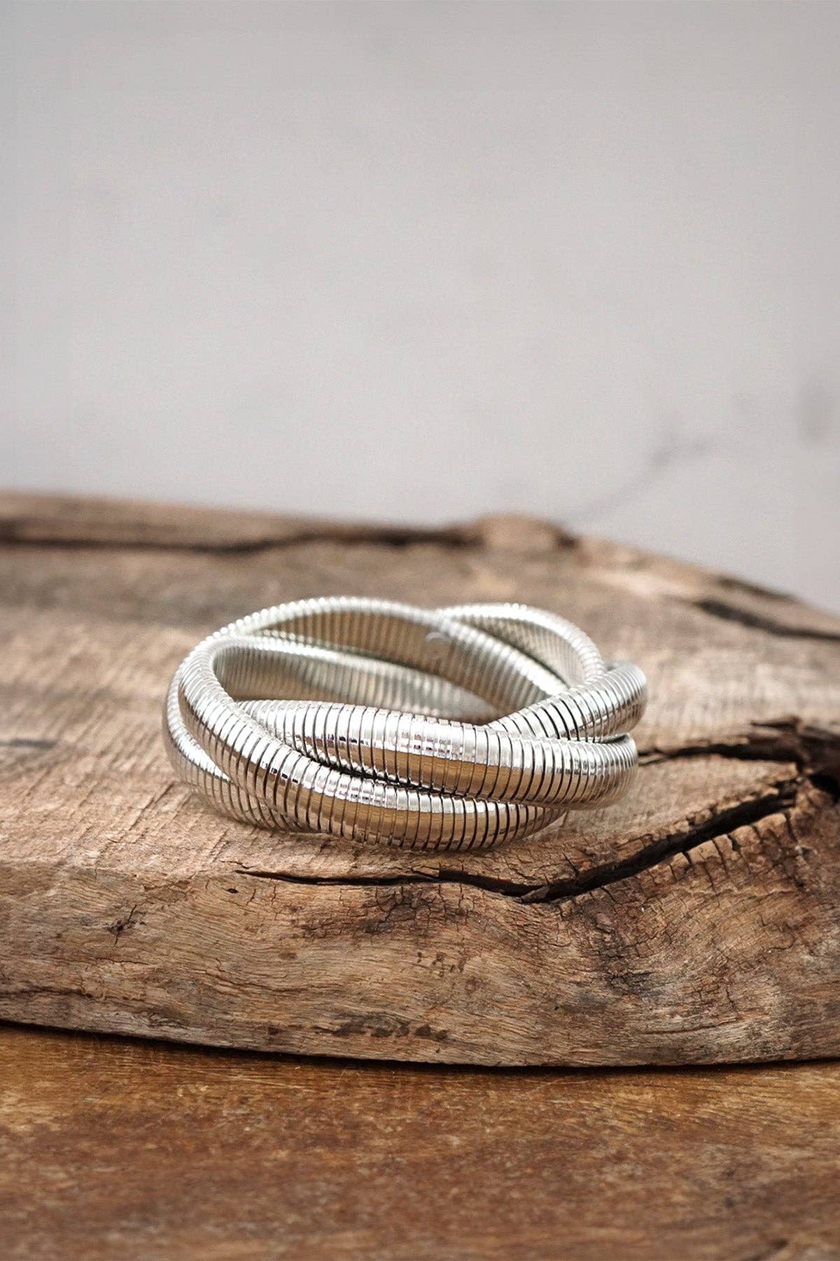 Silver Tone Bangle Bracelet