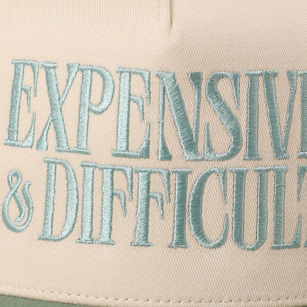 EXPENSIVE and DIFFICULT Trucker Hat in Light Pink