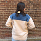 Wrenlee Denim Mixed Snap Button Down in Brown