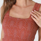 Lace Textured Square Top in Pale Banana