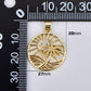 Palm Tree Sunrise Gold Filled Tropical Beach Charm