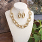 Chunky Chain Statement Necklace in Gold