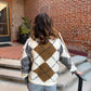 Renee Checkered Button Up Cardigan