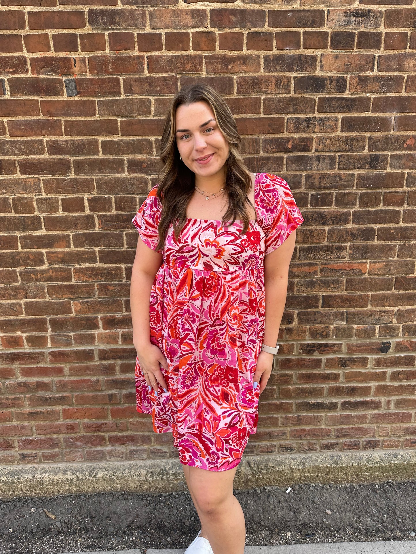 Elle Square Neck Dress