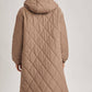 Norah Quilted Puffer Jacket in Mushroom