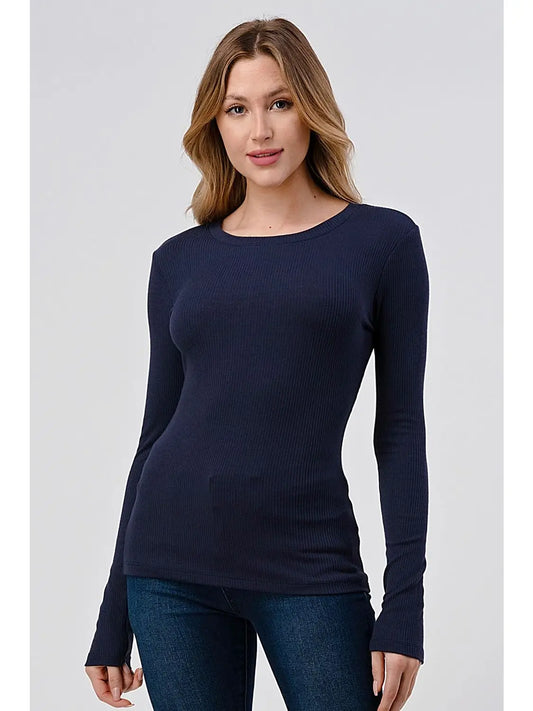Brittany Long Sleeve in Navy