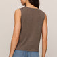 Syd Sweater Vest in Pebble Coast