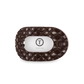 Flat Round Hair Clip | Medium | Truly Taupe Quilted