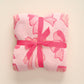 Cozy Dreams Luxe Blanket in Blushing Bows Pink