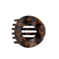 Flat Circle Hair Clip Large Tortoise