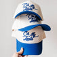 Oh My Lanta Embroidered Trucker Hat - Blue & Cream